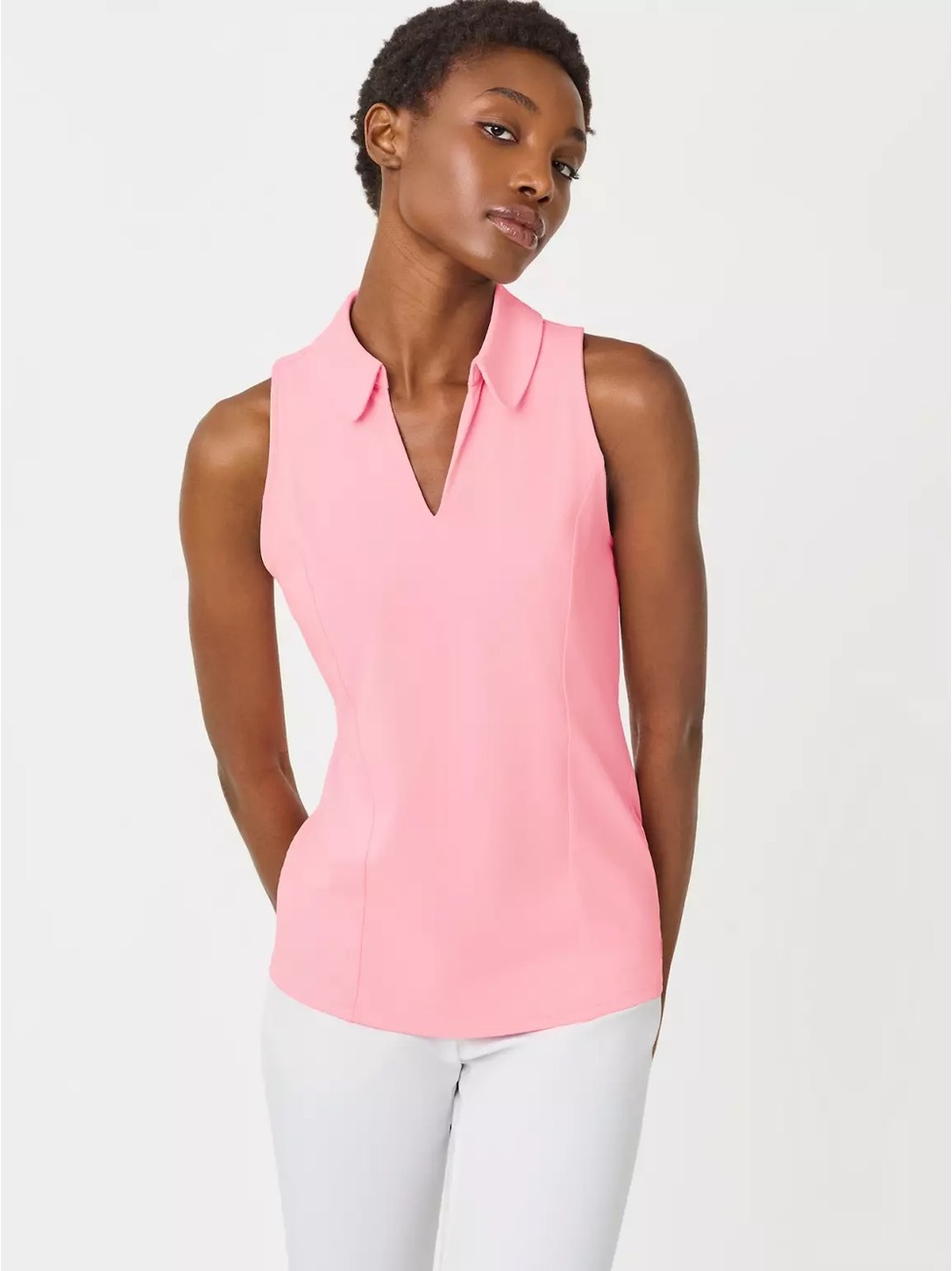 Lilly Pulitzer UPF 50+ Luxletic Martina Polo Conch Shell Pink Size Small